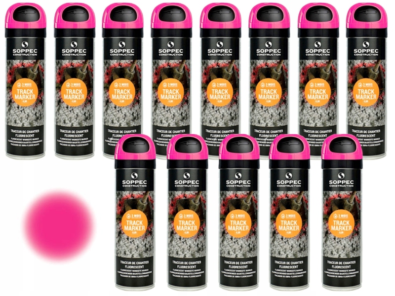 Soppec geodetická farba červená, fluorescenčná, modrá, oranžová, ružová, zelená, žltá 500 ml